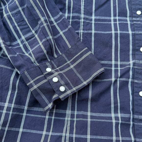 Banana Republic Black Plaid Button-Down Shirt - Size XL - Picture 8 of 8